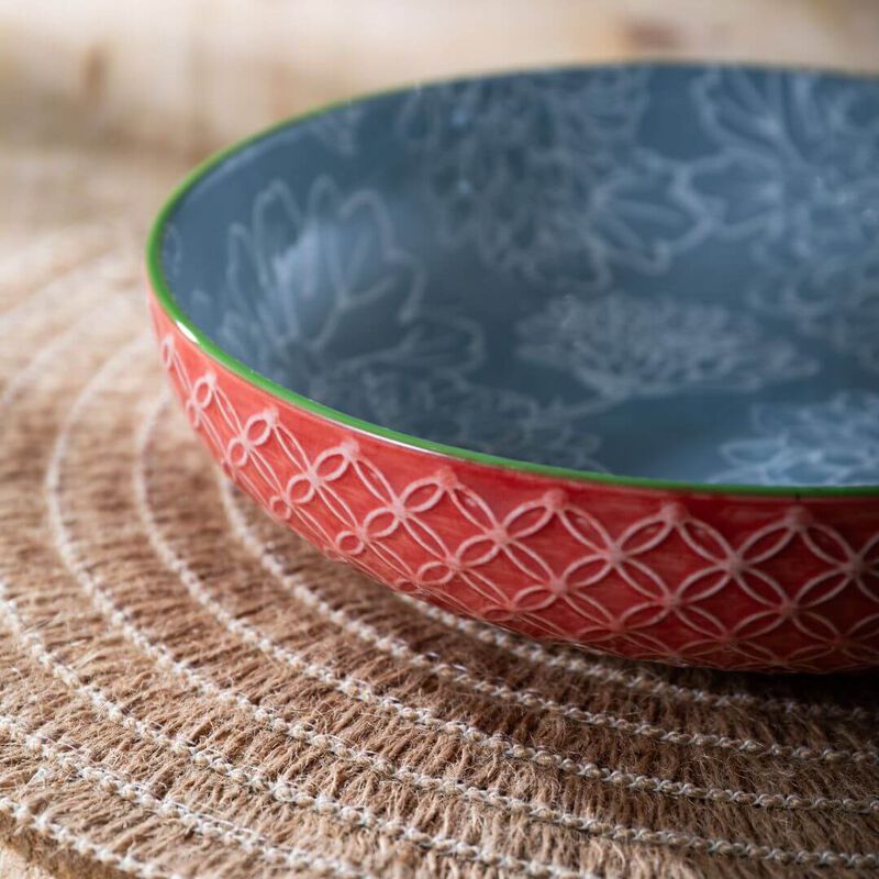 Mikasa 21cm Pasta Bowl Geometric Leaf image number 1